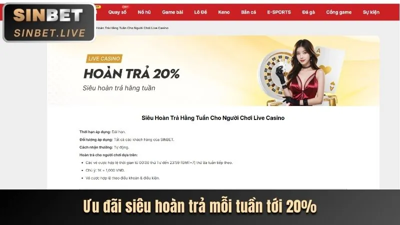 Gói chào mừng độc quyền khi đăng ký vswin login